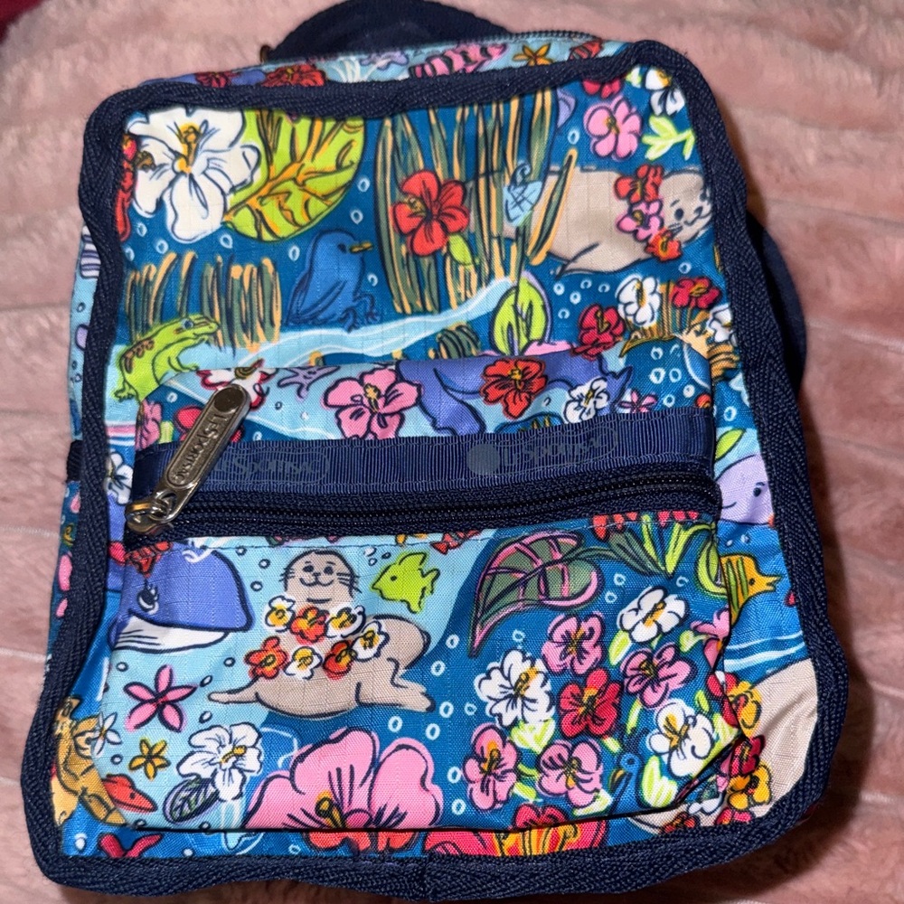Lesportsac Hawaii Wild Adaptable Mini Backpack Hawaii Boutique Exclusive MIP